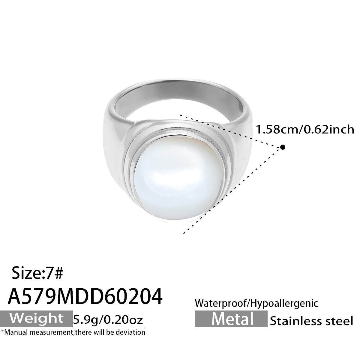 Bold Monochrome Retro-Chic Rings Collection