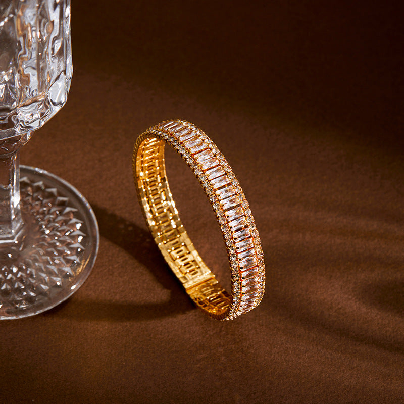 Luxury Gold Crystal & Vibrant Bead Bracelet