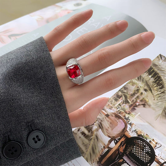 Bold Pavé Dome Rings With Vibrant Gems