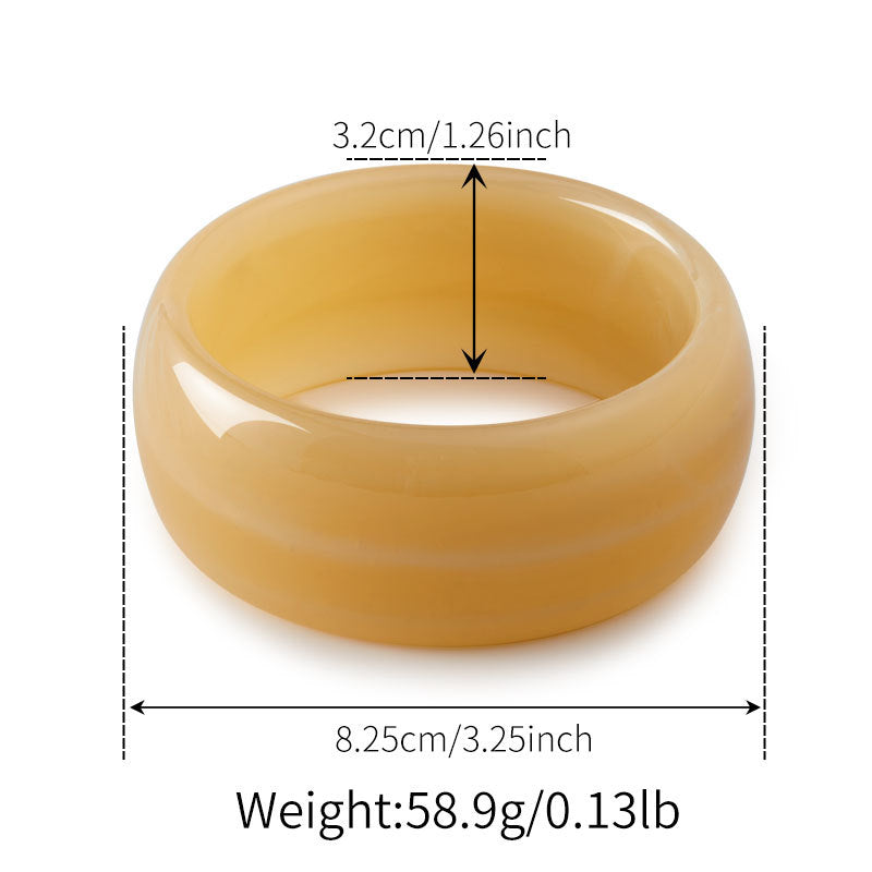 Irregular Resin Chunky Bangles Collection