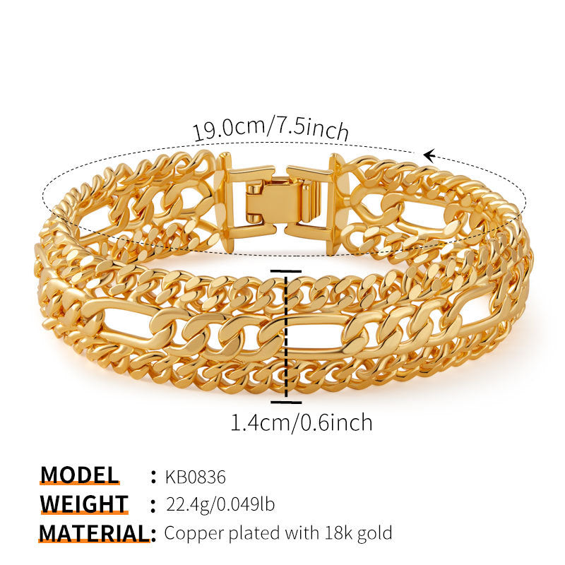 Elegant 18K Gold Bracelets Collection