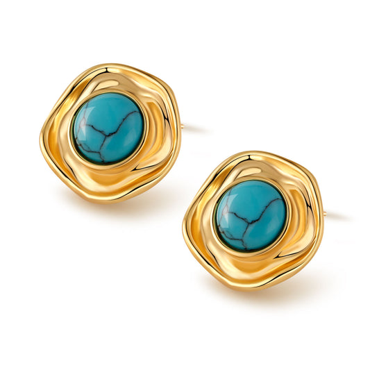 Tiger's Eye Vintage Earrings