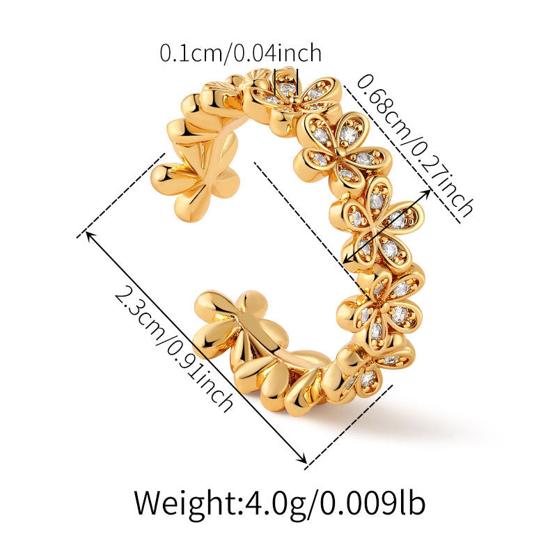 Sculptural 18K Gold Plated Rings Collection