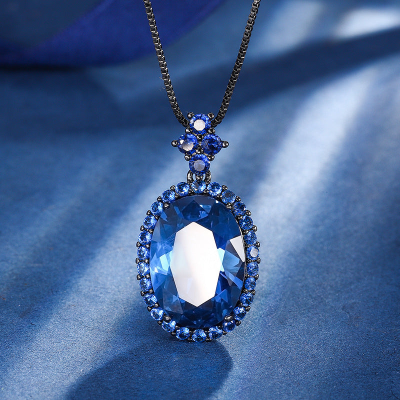 Elegant Radiant-Cut Gemstone Halo Jewelry Suite