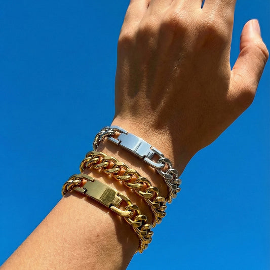 Minimalist Chunky Curb Chain ID Bracelet