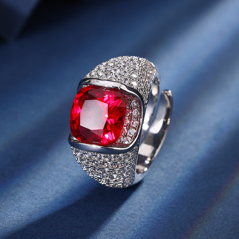 Bold Pavé Dome Rings With Vibrant Gems