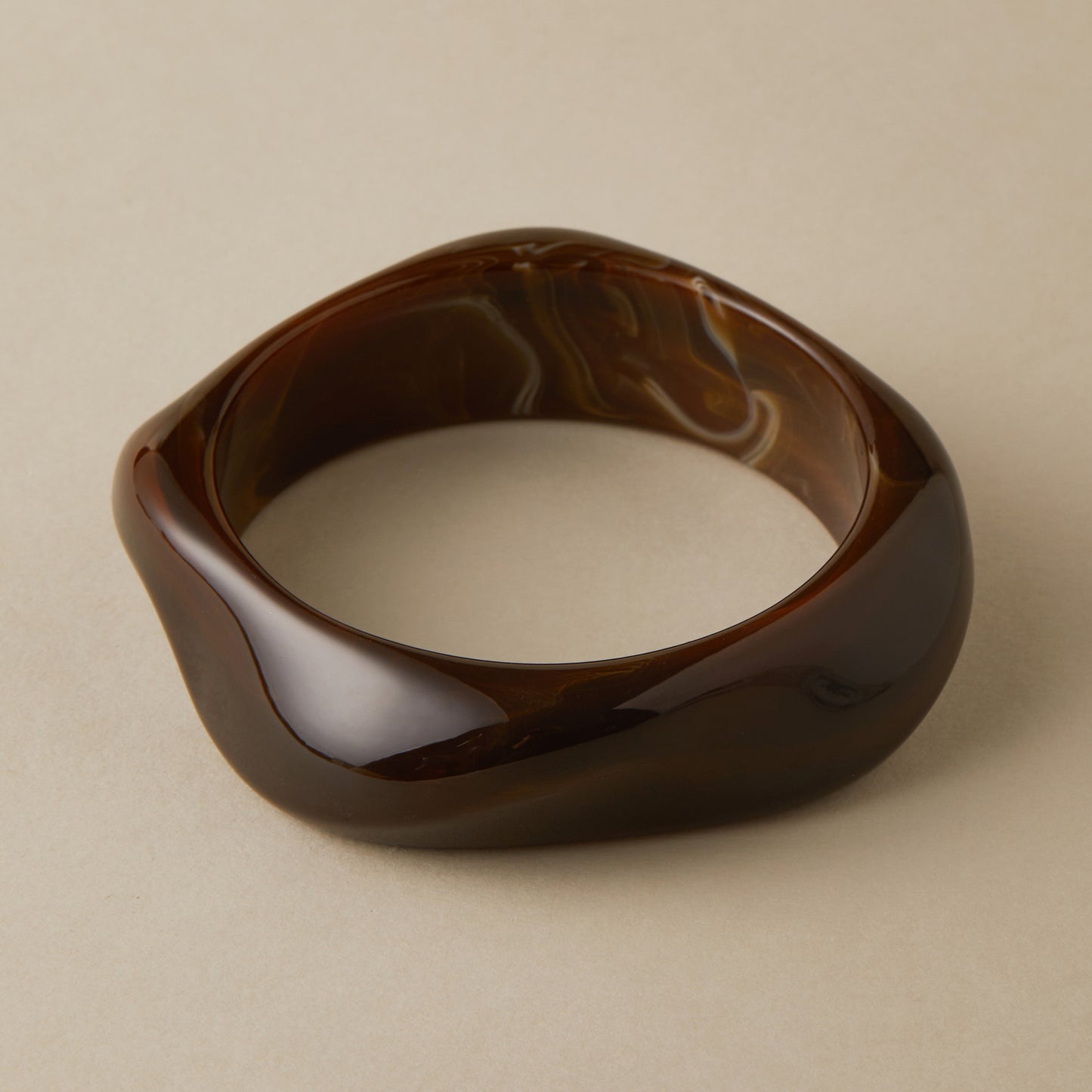 Irregular Resin Chunky Bangles Collection