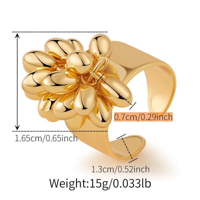 Sculptural 18K Gold Plated Rings Collection