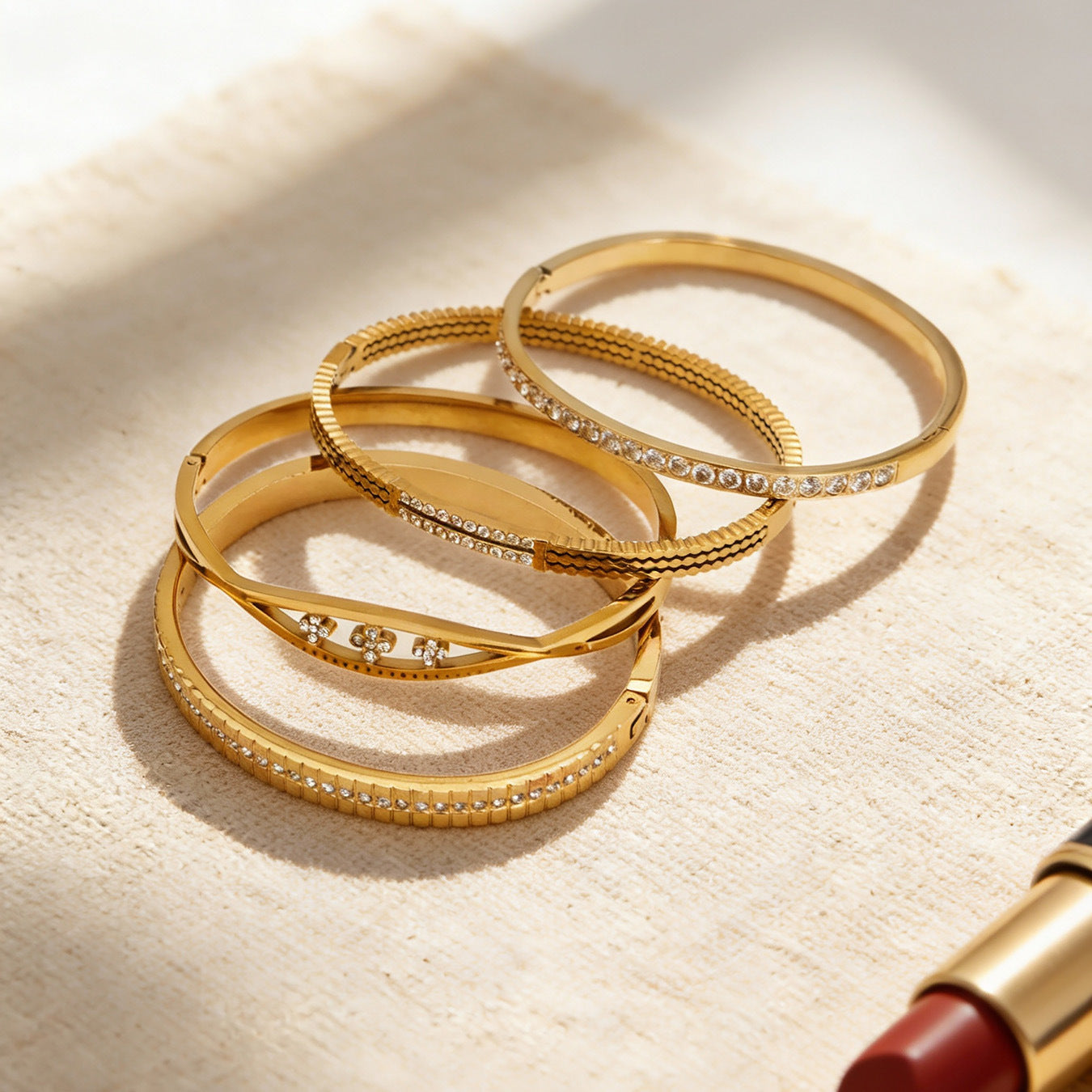 Bracelet en cristal de diamant étincelant 