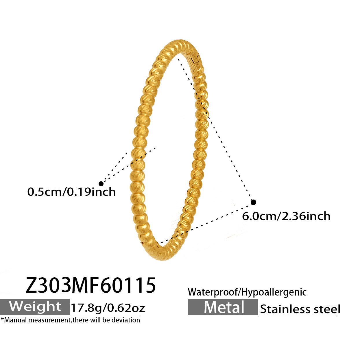 Ensemble de bracelets texturés en forme de cœur et de treillis 