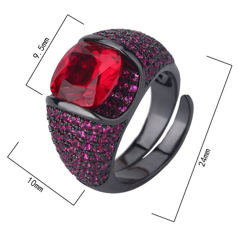 Bold Pavé Dome Rings With Vibrant Gems