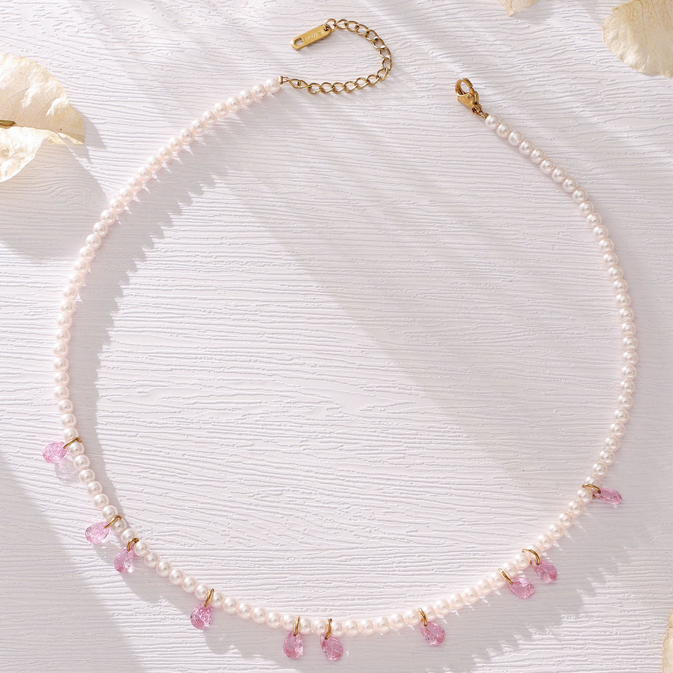 Bohemian Pearl Hamsa Hand Necklace