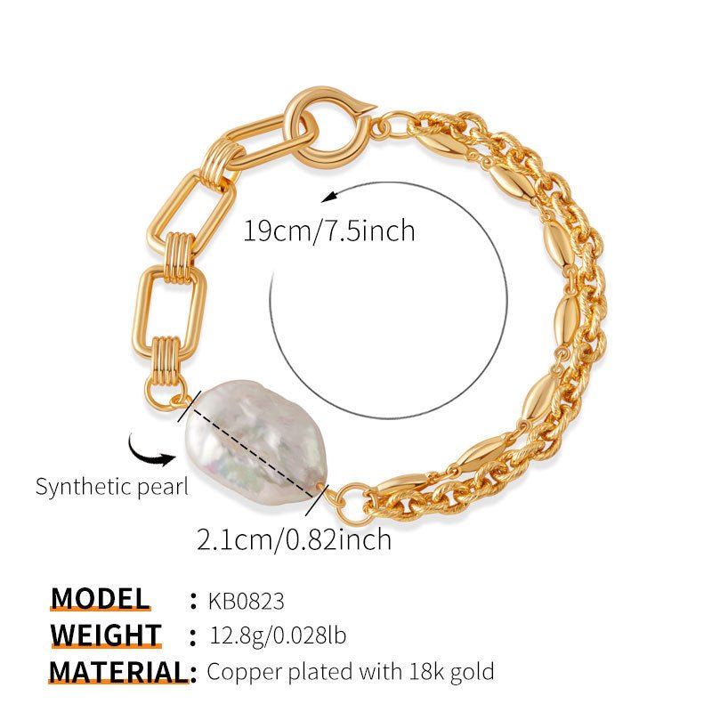 18K Gold Handmade Pearl Bracelets - Shuling Jewelry