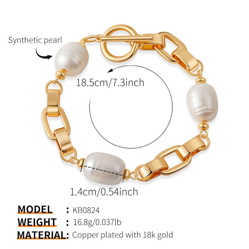 18K Gold Handmade Pearl Bracelets - Shuling Jewelry