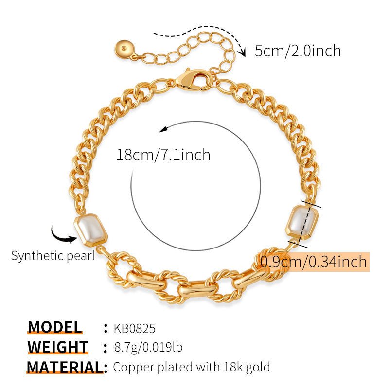 18K Gold Handmade Pearl Bracelets - Shuling Jewelry