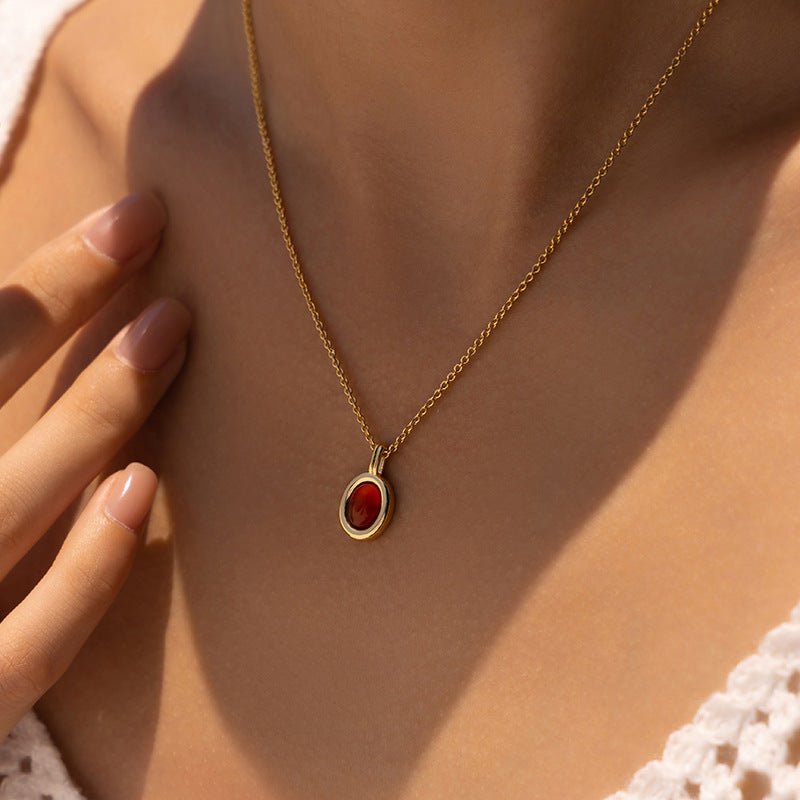 18K Gold Niche Tiger's Eye Necklace - Shuling Jewelry