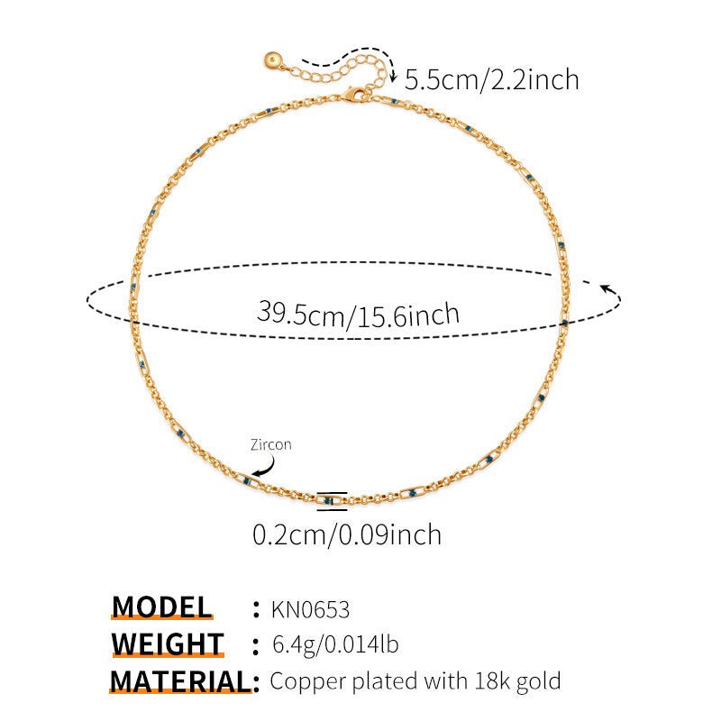 18K Gold Collarbone Necklace - Shuling Jewelry