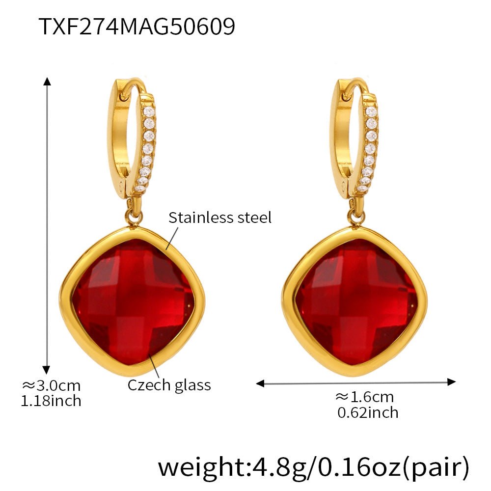 Sparkling Glass Rhinestone Fine Jewelry - Shuling Jewelry